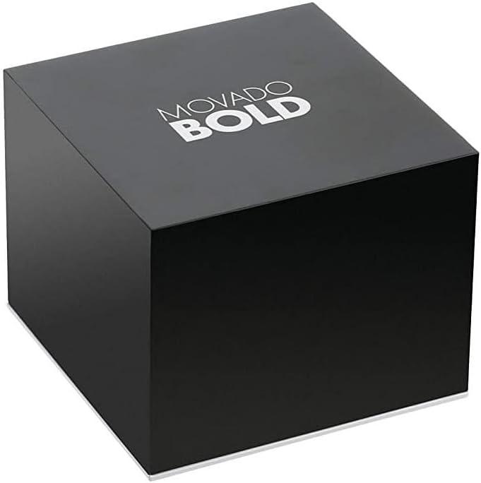 Movado Bold TR90 Ultra Modern Watch for Men and Women - Swiss Quartz 3H Movement, Leather Strap - Water Resistant 3ATM/30 Meters - Sporty Style Wristwatch for Everyone - 42mm