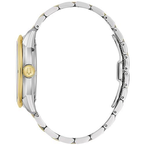 Bulova Men's Classic Sutton 4-Hand Automatic Watch, 24-Hour Sub Dial, Open Aperture, Self-Winding, Exhibition Caseback, Double Curved Mineral Crystal, Luminous Hands, 42mm