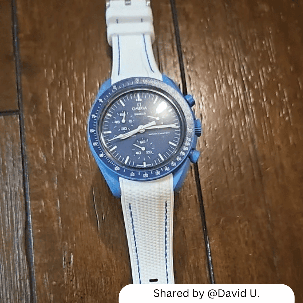 Textured Silicone Strap for Swatch X Omega Moonswatch