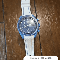 Thumbnail for Textured Silicone Strap for Swatch X Omega Moonswatch