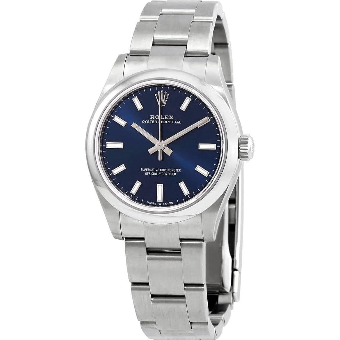 Montre Rolex Oyster Perpetual 31 pour femme avec cadran bleu