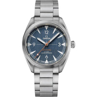 Thumbnail for Montre homme chronomètre automatique Omega Seamaster Railmaster avec cadran bleu 220.10.40.20.03.001