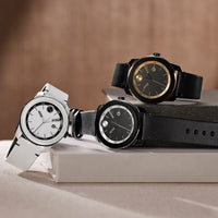 Thumbnail for Movado Bold TR90 Ultra Modern Watch for Men and Women - Swiss Quartz 3H Movement, Leather Strap - Water Resistant 3ATM/30 Meters - Sporty Style Wristwatch for Everyone - 42mm