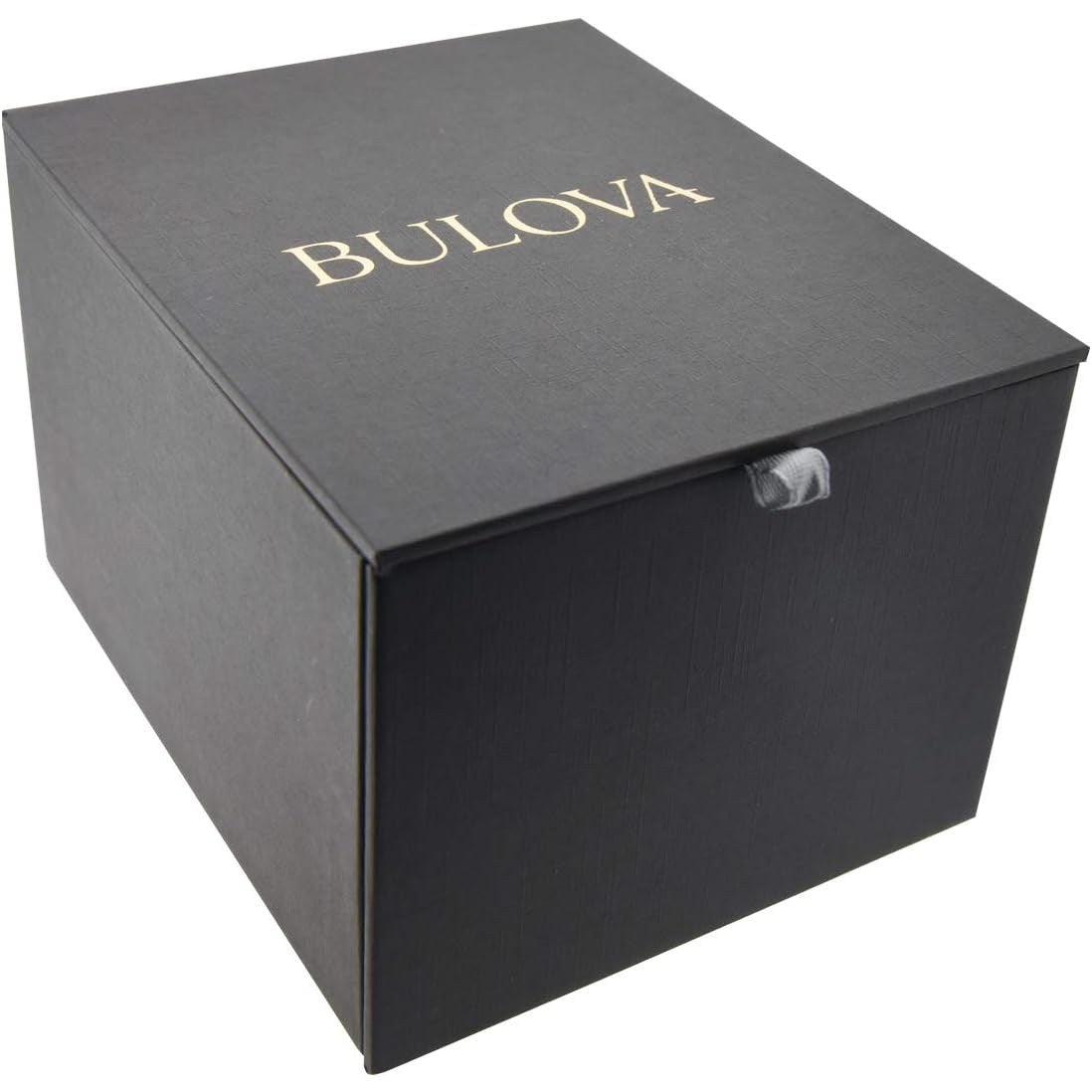 Bulova Men's Marine Star 'Series B' Stainless Steel 3-Hand Calendar Quartz Watch, Black Dial Style: 98B203
