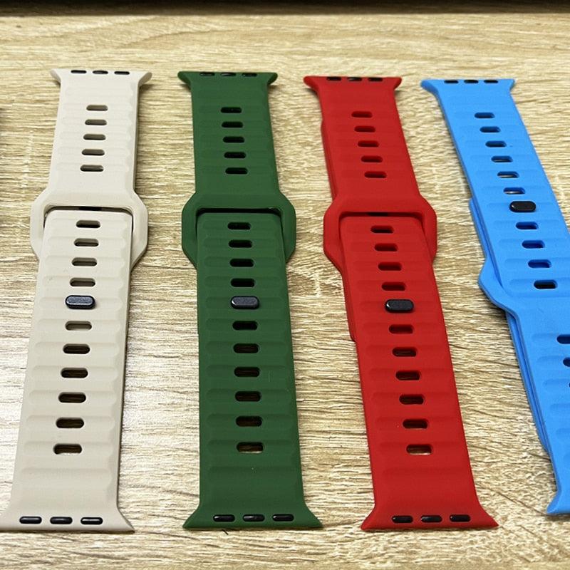 Ocean Silicone Strap For Apple Watch Band - watchband.direct