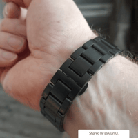 Thumbnail for Curved Stainless Steel Watchband with Butterfly Buckle - watchband.direct