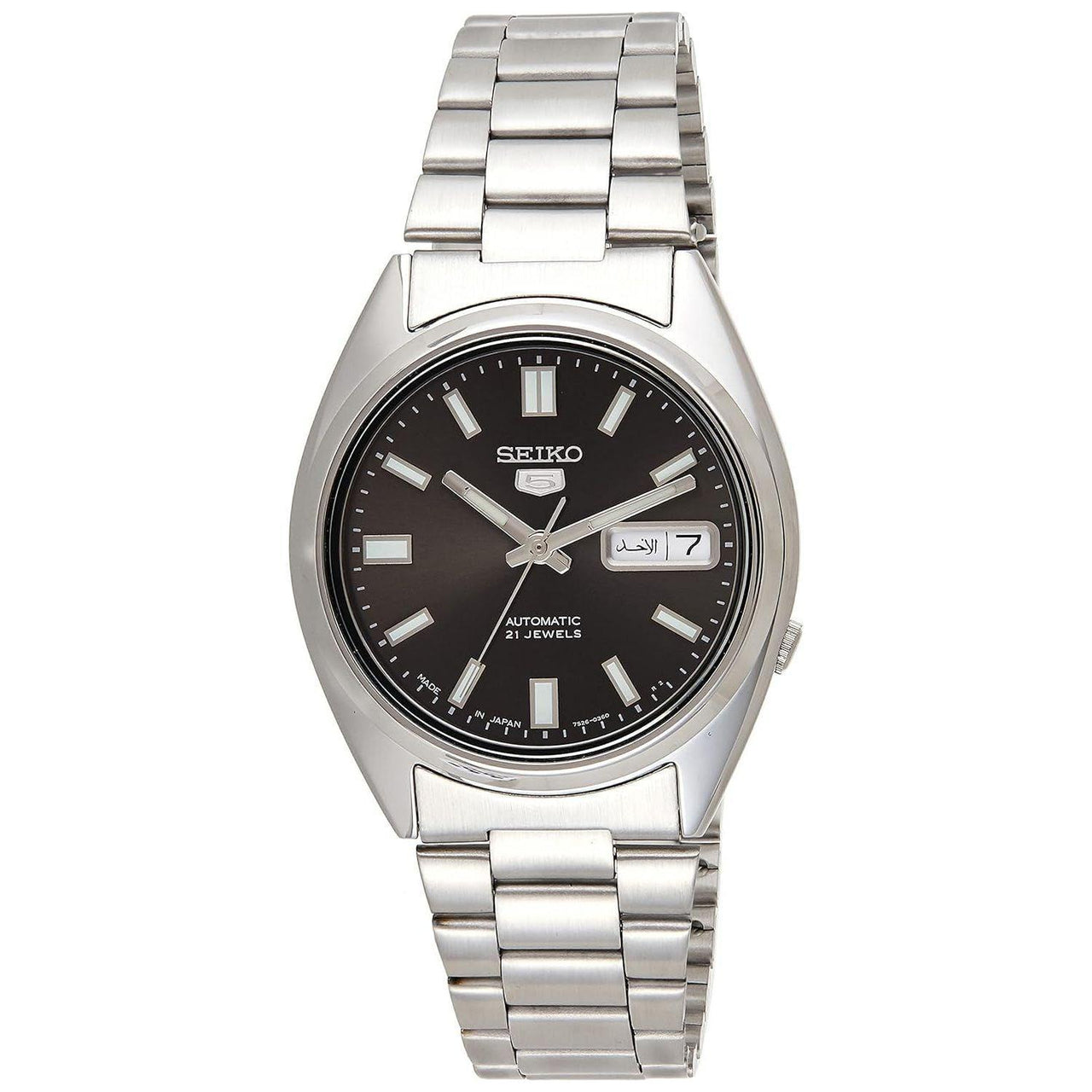 SEIKO 5 Automatic Black Dial Men's Watch SNXS79J1 - watchband.direct