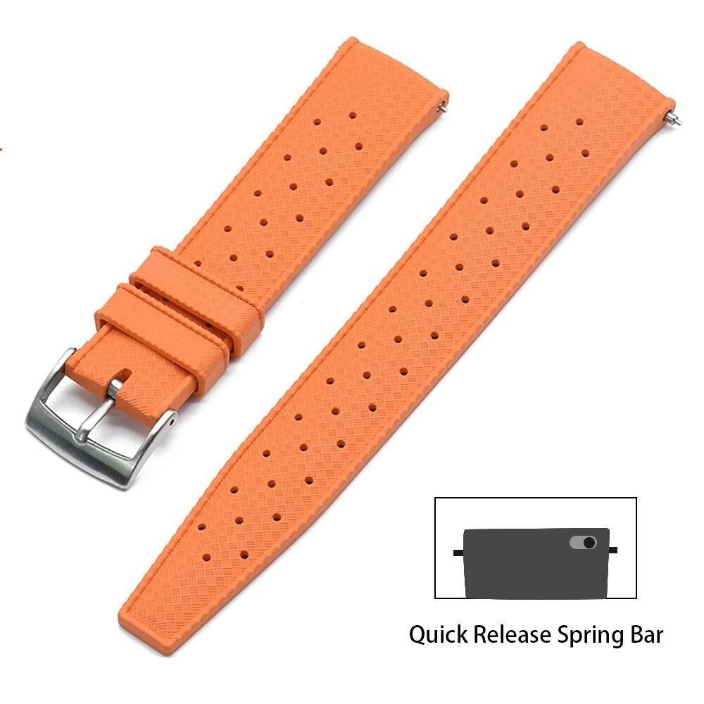 Premium-Grade Tropic Rubber Watch Strap with Quick-Release - watchband.direct