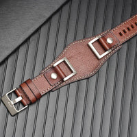 Thumbnail for Genuine Leather Cuff Bund Strap - watchband.direct