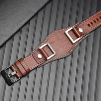 Thumbnail for Genuine Leather Cuff Bund Strap - watchband.direct