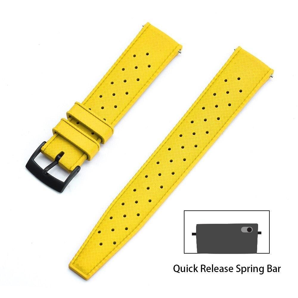 Premium-Grade Tropic Rubber Watch Strap with Quick-Release - watchband.direct