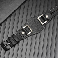 Thumbnail for Genuine Leather Cuff Bund Strap - watchband.direct