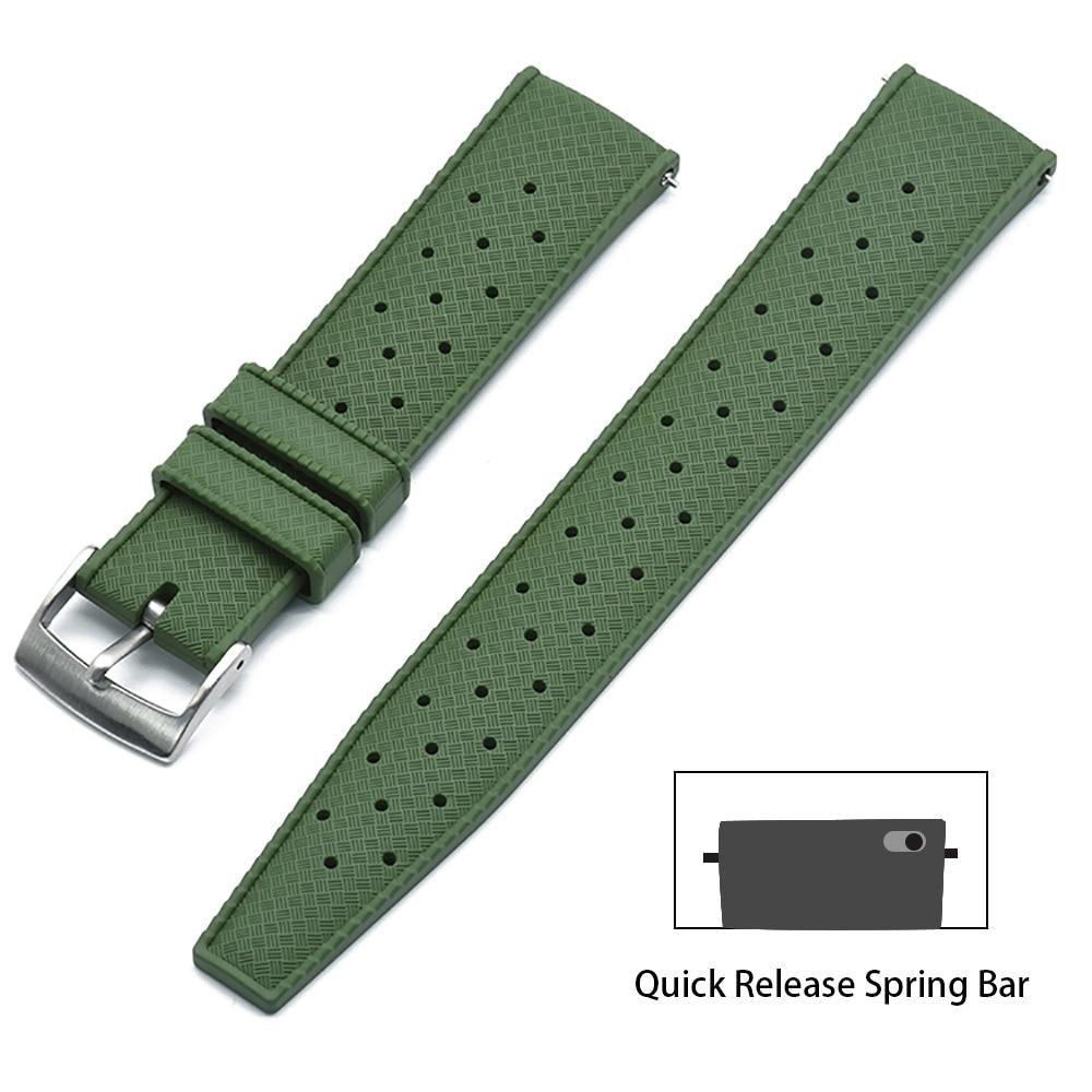 Premium-Grade Tropic Rubber Watch Strap with Quick-Release - watchband.direct