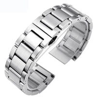 Thumbnail for Curved Stainless Steel Watchband with Butterfly Buckle - watchband.direct