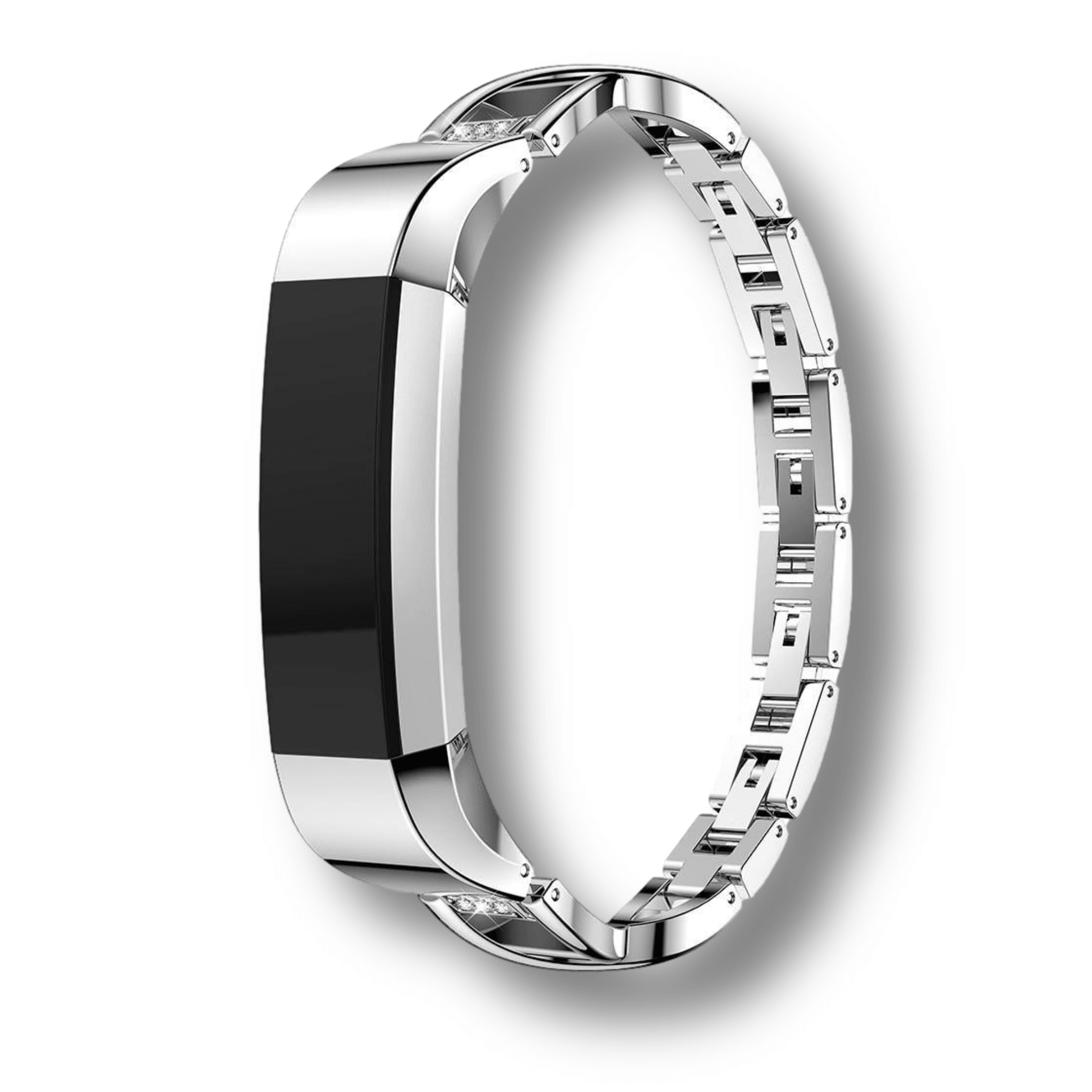Stainless Steel Diamond Inlay Bracelet for Fitbit Alta HR - Main Image
