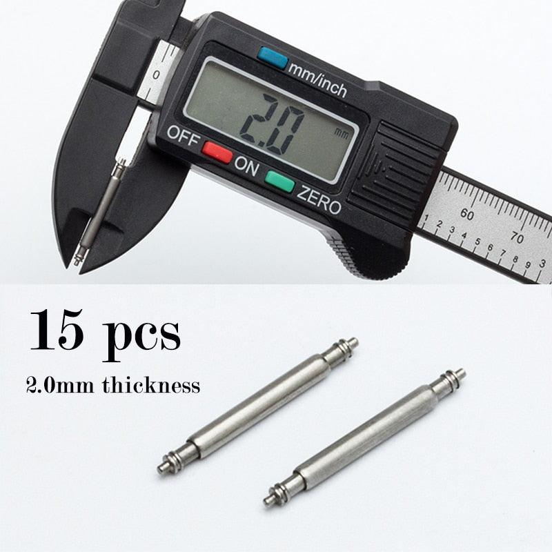15pcs 2.0mm Watch Spring Bar Set - watchband.direct