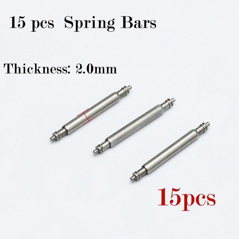15pcs 2.0mm Watch Spring Bar Set - watchband.direct