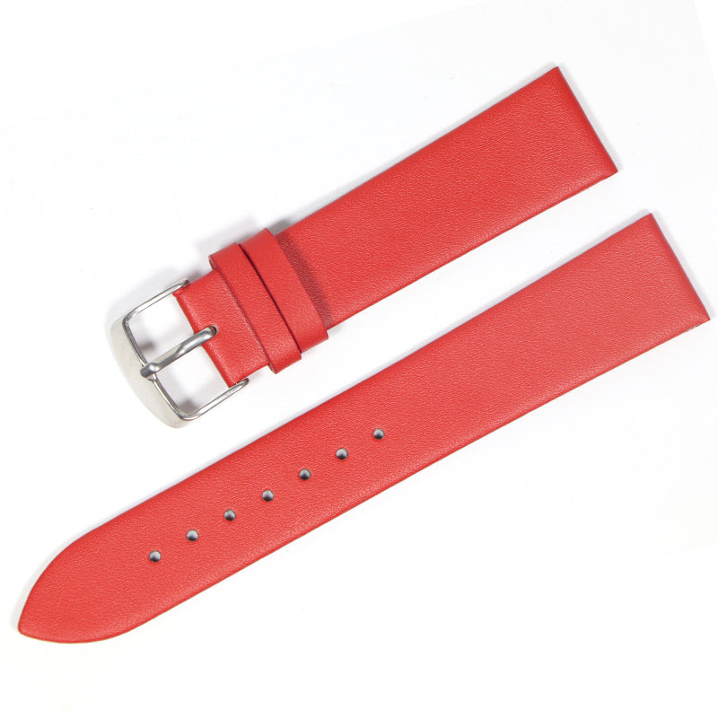 Correa de reloj de piel plana ultrafina