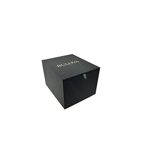 Montre à quartz multifonction Bulova Classic Dress pour homme, 6 aiguilles, jour/date, cadran noir à motifs, 43 mm