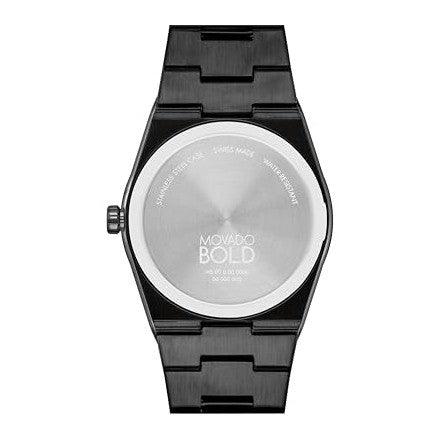 Reloj deportivo para hombre Movado Bold Quest - Cuarzo suizo, pulsera de eslabones de acero inoxidable - Resistencia al agua de 5 ATM - Reloj de moda de lujo para él - 40 mm