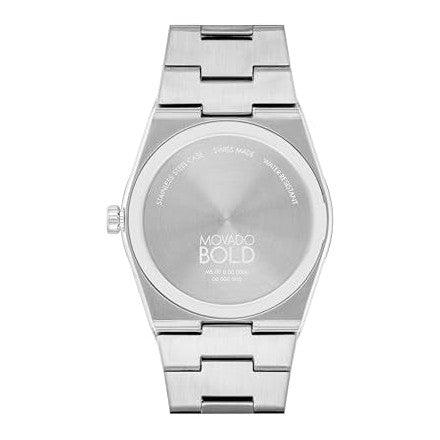 Reloj deportivo para hombre Movado Bold Quest - Cuarzo suizo, pulsera de eslabones de acero inoxidable - Resistencia al agua de 5 ATM - Reloj de moda de lujo para él - 40 mm