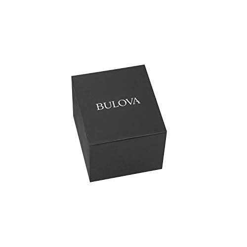 Reloj de cuarzo clásico Bulova para hombre, acero inoxidable