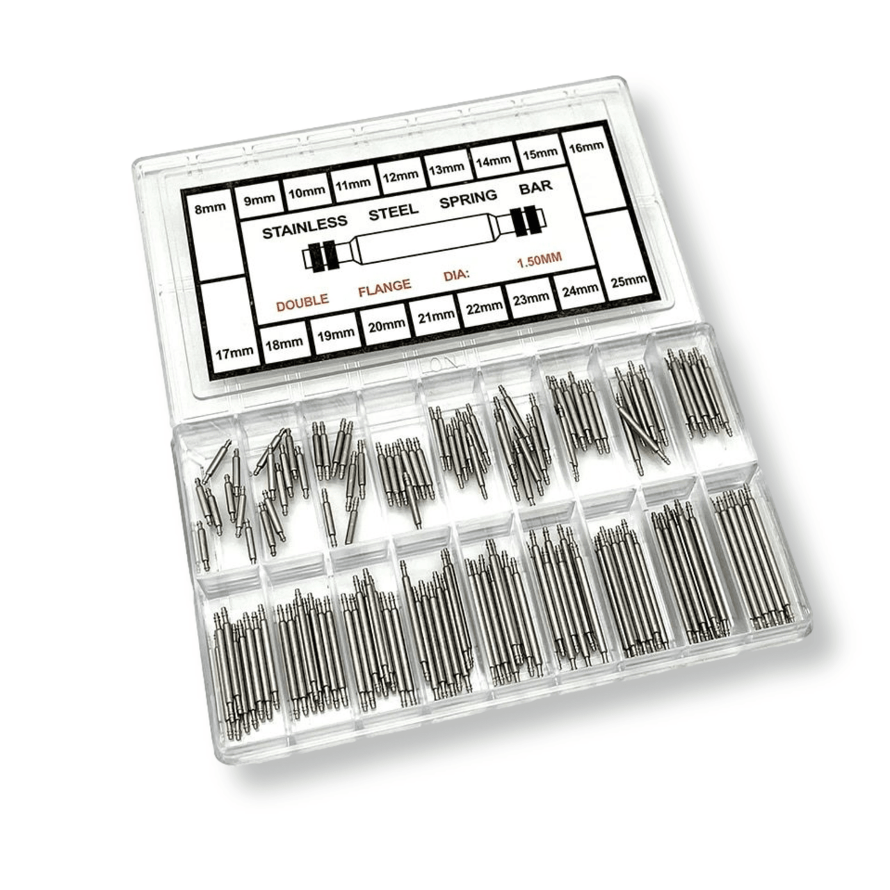 360pcs Stainless Steel Metal Watch Spring Bar Set - watchband.direct
