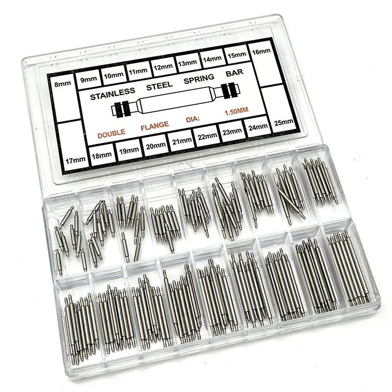 360pcs Stainless Steel Metal Watch Spring Bar Set - watchband.direct