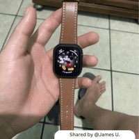 Thumbnail for Classic Stitch Leather Strap for Apple Watch