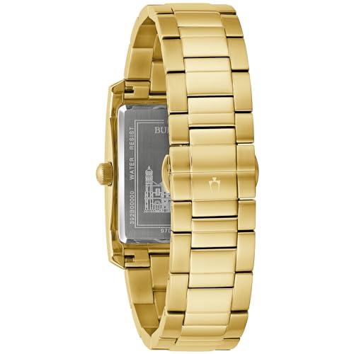 Bulova Our Lady of Guadalupe Gold Stainless Steel 3-Hand Quartz Watch with Diamonds