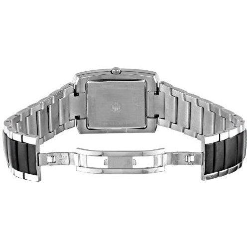 Reloj de cuarzo rectangular clásico de dos manecillas para hombre de Bulova