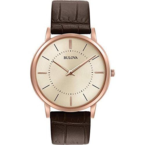 Reloj de cuarzo clásico Bulova para hombre, acero inoxidable