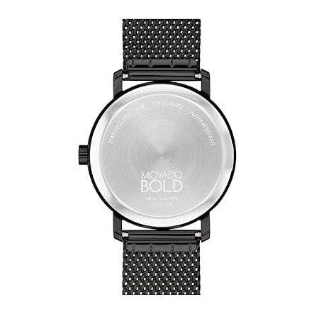 Reloj para hombre Movado Bold Evolution 2.0 - Movimiento de cuarzo suizo, pulsera de malla de acero inoxidable - Resistencia al agua de 3 ATM - Reloj de moda de lujo para él - 40 mm