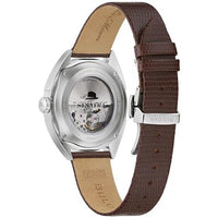 Thumbnail for Bulova Men's Frank Sinatra 'Fly Me to The Moon' Automatic Stainless Steel Case Watch, Textured Leather Strap, 42 Hour Power Reserve, 3 Hand