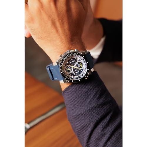 Montre chronographe à quartz haute précision Bulova Icon pour homme, verre minéral incurvé