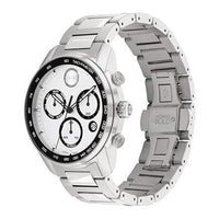 Thumbnail for Movado Bold Verso Men's Sport Watch - Swiss Quartz Chronograph Movement, Stainless Steel Link Bracelet - 5 ATM Water Resistance - Luxury Fashion Timepiece for Him - 44mm