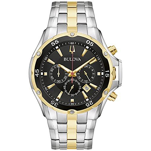 Bulova Men's Classic Sport Stainless Steel 6-Hand Chronograph Quartz Watch