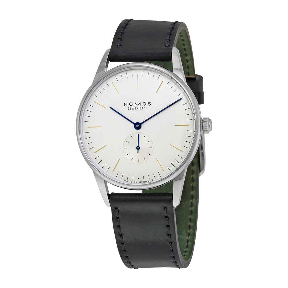 Montre pour homme Orion 38 en acier inoxydable avec cadran blanc 384