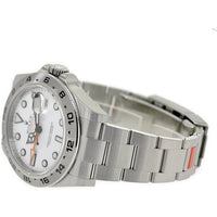 Thumbnail for Montre Rolex Explorer II pour homme en acier inoxydable avec cadran blanc 216570