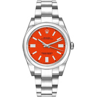 Thumbnail for Montre chronomètre automatique Rolex Oyster Perpetual 36 avec cadran rouge corail 126000CRLRDSO