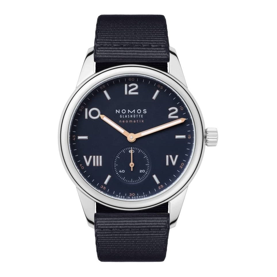 Montre automatique pour homme Nomos Club Campus avec cadran bleu 768