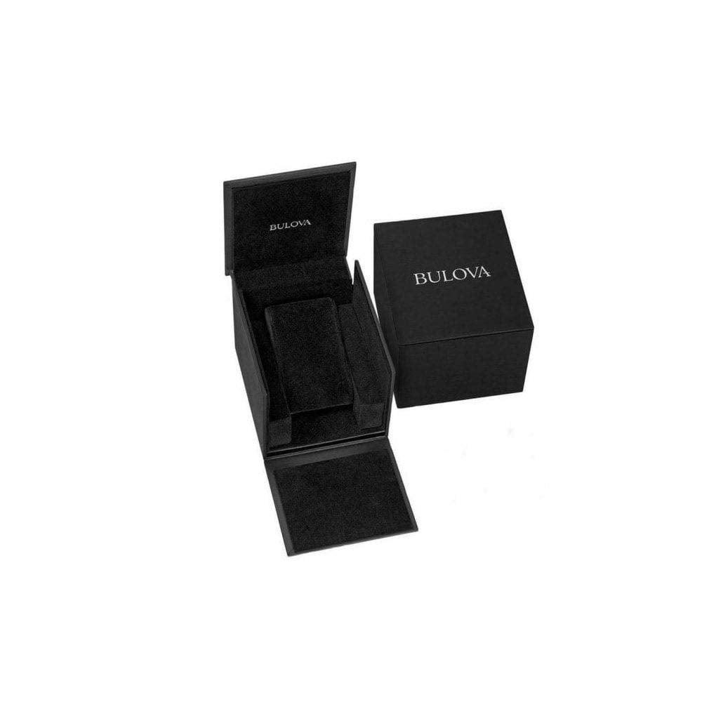 Reloj de cuarzo clásico Bulova para hombre, acero inoxidable