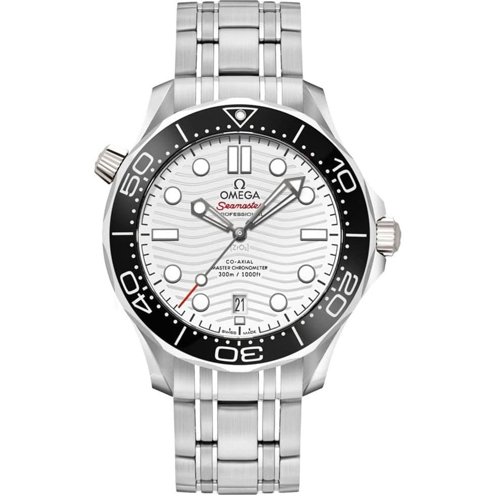 Reloj Omega Seamaster Diver 300M con esfera blanca para hombre 210.30.42.20.04.001 