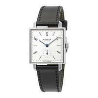 Thumbnail for Nomos Tetra White Dial Black Leather Ladies Watch 408