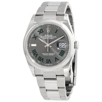 Thumbnail for Rolex Datejust 36 Automatic Grey Dial Ladies Watch 126200GYRO