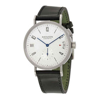 Thumbnail for Nomos Tangomat GMT White Dial Black Leather Men's Watch 635