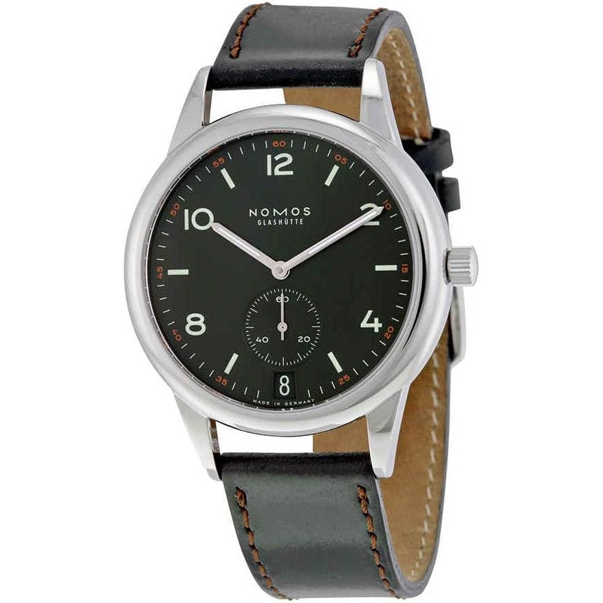 Nomos Club Automat Datum Dunkel Montre pour homme avec cadran noir 774