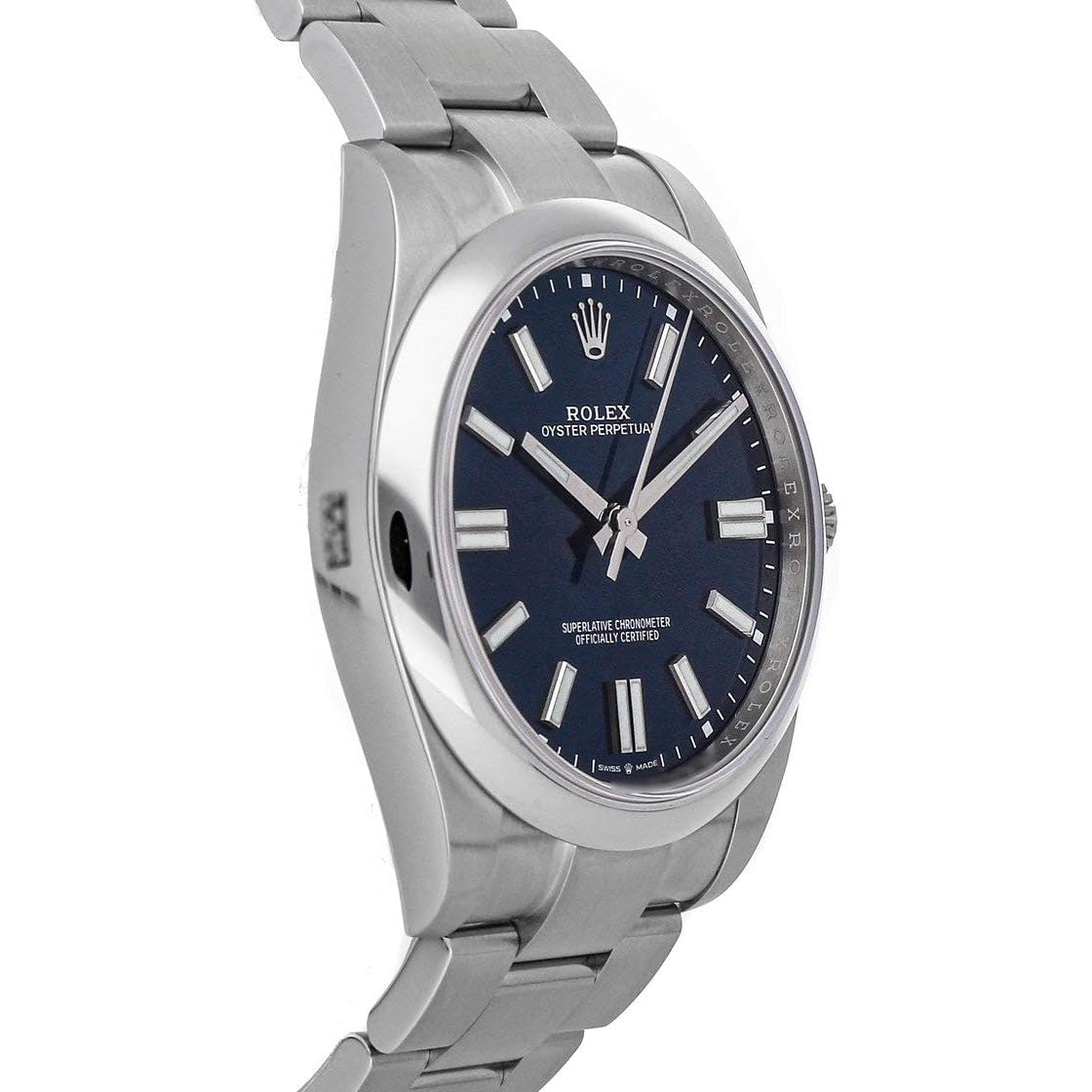 Reloj Rolex Oyster Perpetual automático de 41 mm con esfera azul para hombre 124300-0003 