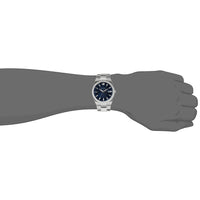 Thumbnail for Montre à quartz classique Bulova pour homme en acier inoxydable avec calendrier et date à 3 aiguilles, cadran bleu, 43 mm Style : 96B220