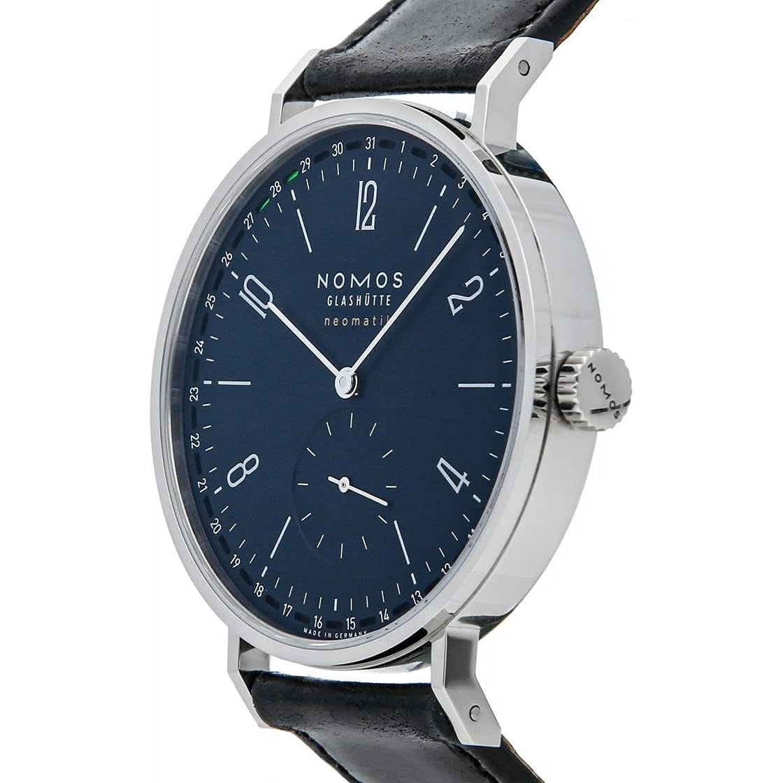 Reloj automático para hombre Nomos Tangente Neomatik 41 con esfera azul medianoche 182 